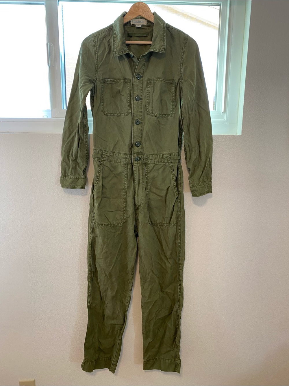 Sundance Olive Green Utility Jumpsuit